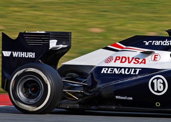 il dettaglio del posteriore super-miniaturizzato della nuova Williams FW35